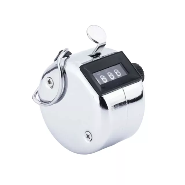 Hand Held Tally Counter Steel Manual 4 Digit Number Clicker