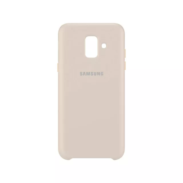 Funda original Samsung Dual Layer para Samsung Galaxy A6 color dorado