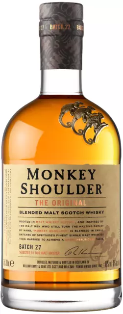 Monkey Shoulder Batch 27 Blended Malt Scotch Whisky 700ml Bottle