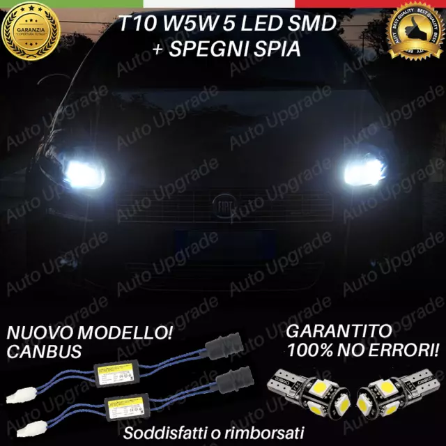 Coppia Luci Di Posizione 5 Led Per Fiat Grande Punto T10 + Spegni Spia No Avaria