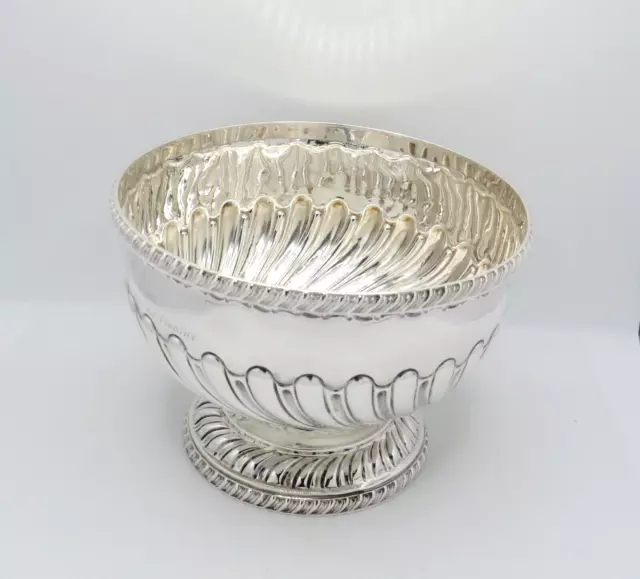 Antique Victorian Sterling Silver Presentation Bowl Hallmarked James Deakin