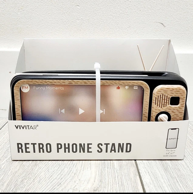 NEW! TARGET 2023 Bullseye Playground Retro TV Phone Stand Holder Black