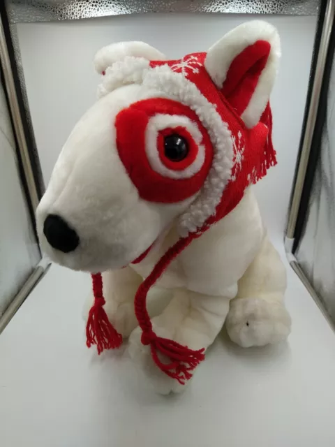 Target Dog Plush Bullseye Bull Terrier “The Inn Thing” 2001 Christmas 14”