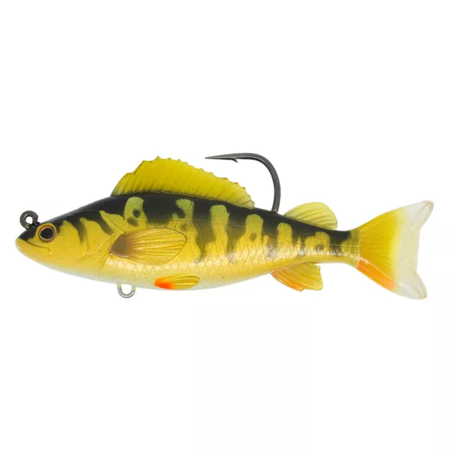 LiveTarget Yellow Perch Freshwater 4-1/2" 7/0 Sinking Gold/Olive YPS113MS713