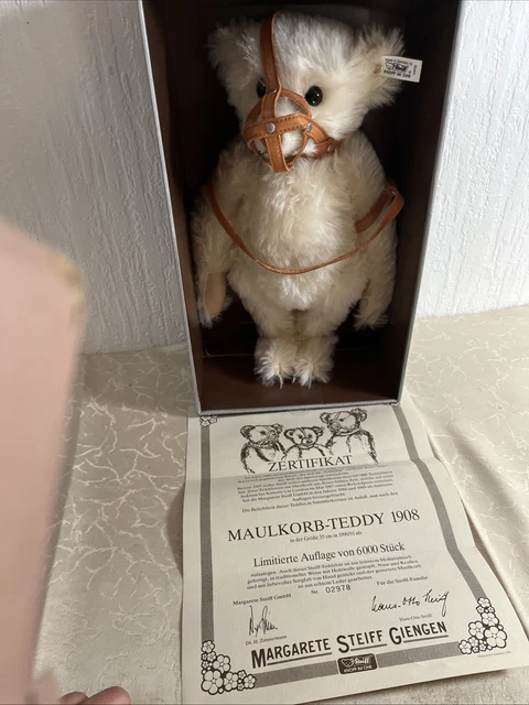 ours ancien paille rare propre 40cm /crème museau /griffes