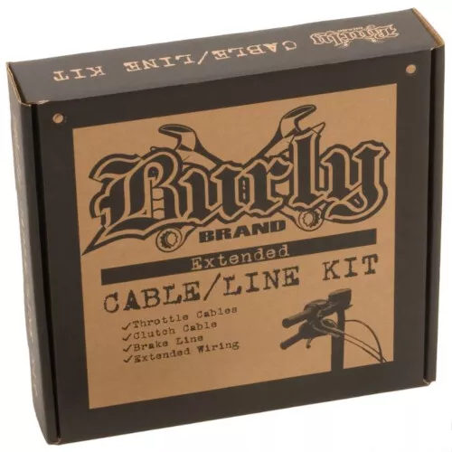 16" Ape Hanger Cable Kit Black Burly Brand B30-1285