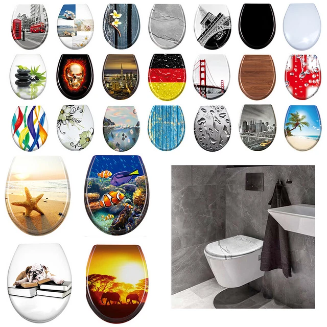Toilettensitz Mit Soft-Close Funktion – Abnehmbar, In Verschiedenen Farben (z.B. Grün) – Für Die Meisten WC-Modelle