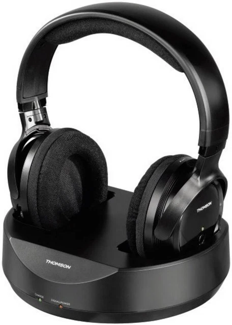 Thomson WHP3001BK TV Over Ear Kopfhörer Funk  Schwarz  Lautstärkeregelung, Ba...
