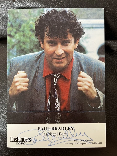 BBC EastEnders PAUL BRADLEY as Nigel Bates Hand Signed Cast Card Autograph