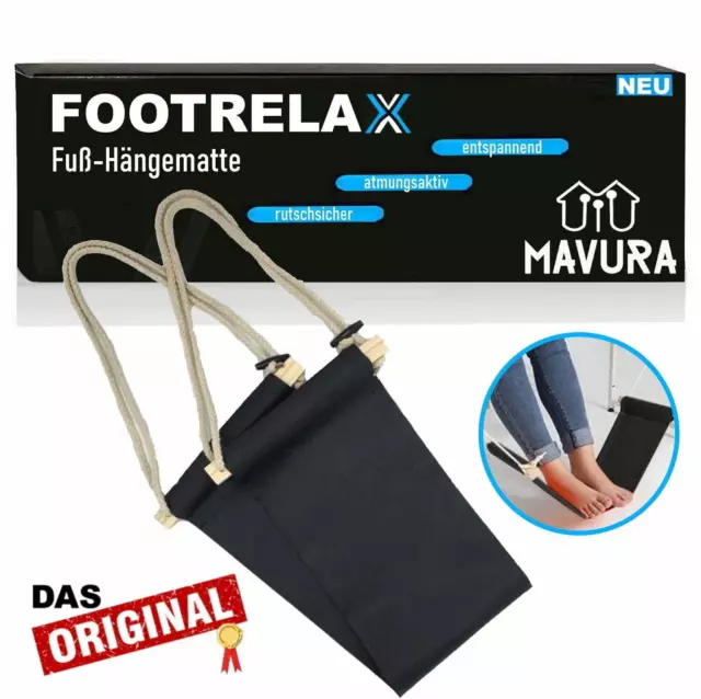 FOOTRELAX Tragbare Fuß-Hängematte Büro Schreibtisch Fußstütze Tisch Reise Ablage