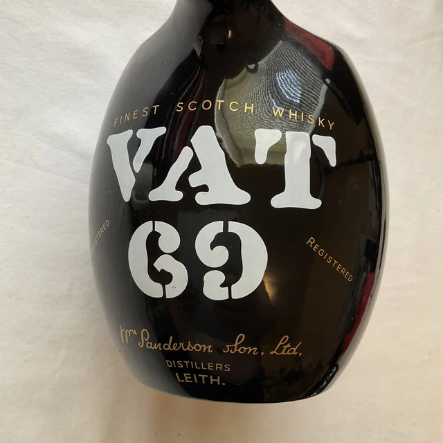 Vat 69 Whiskey Pitcher And Ashtray