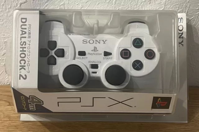 SONY Mando Oficial PSX DESR-10 DUALSHOCK 2 Cable Largo 4m Blanco Nuevo Japón