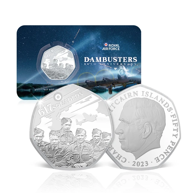 RAF DAMBUSTERS 80TH Anniversary Royal Air Force Coin 50p BU 2023 - 617 ...
