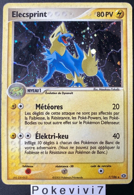 Carte Pokemon ELECSPRINT 7/106 Holo Bloc EX Emeraude FR