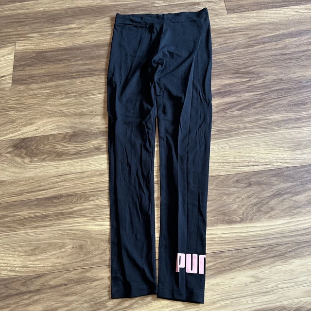Leggings sportivi neri per ragazze Puma taglia 13-14 anni