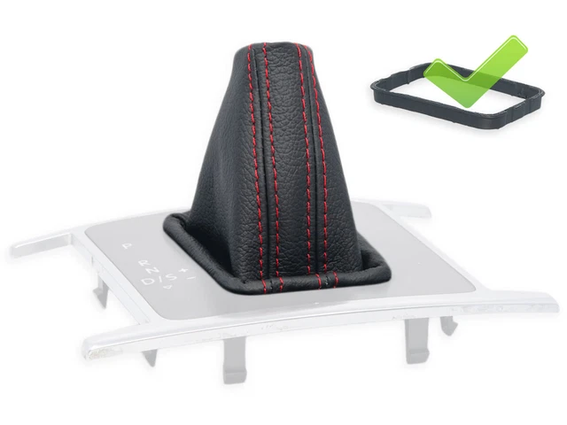 Soufflet (protecteur) Levier De Vitesse VW Touareg 2 DSG 2010-2016 - Cuir Noir Neuf, Marque Maniol, Garantie 1 An