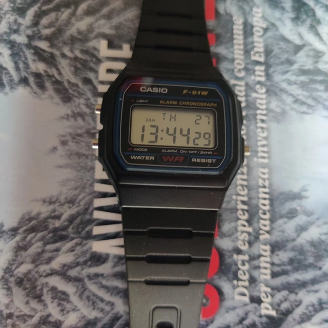 Reloj Casio F-91w-3dg Unisex Original 100% Original Color De La Correa