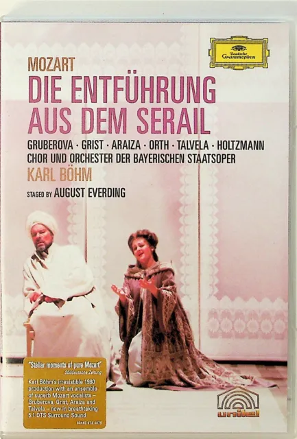 Mozart: Die Entfuhrung Aus Dem Serail -DVD -Karl Bohm (Edita Gruberova) DG