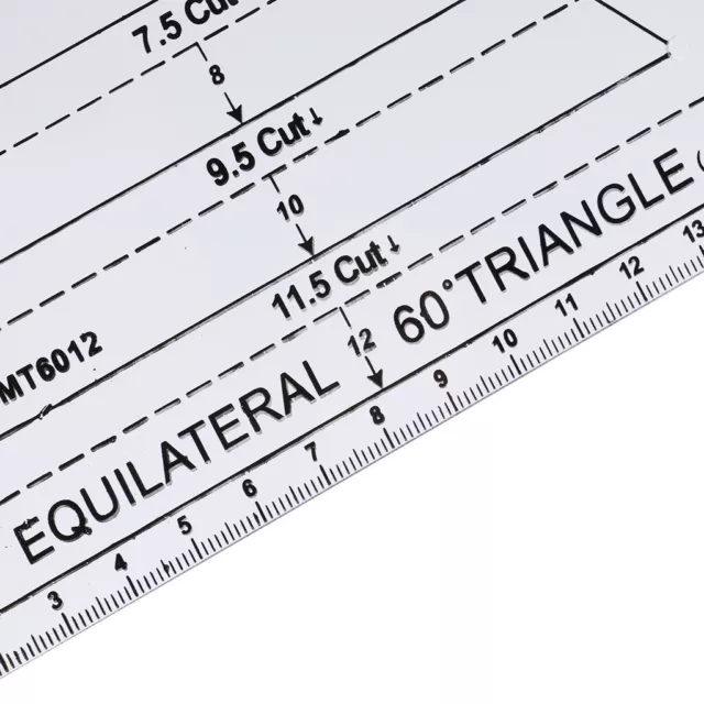 60 Degree Equilateral Triangle Quilting Sewing Ruler DIY Patchwork Crafts