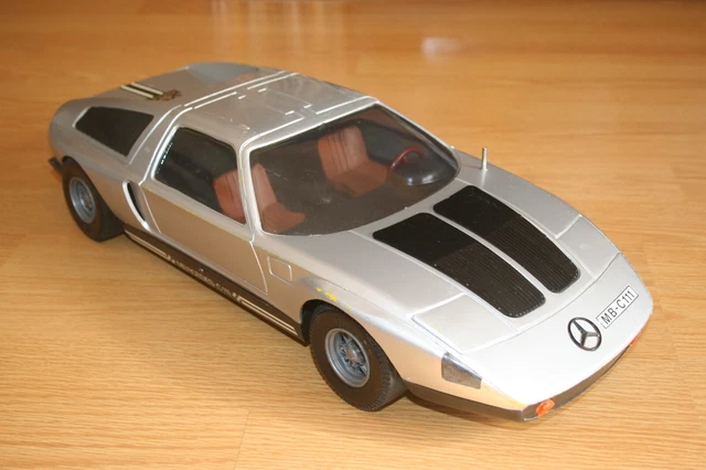 Voiture Téléguidée Mercedes C111 - Marque Rollet - Jouet Mécanique En Plastique - Occasion (boîte Incluse)