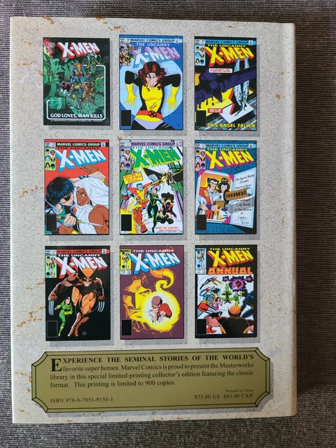 MARVEL MASTERWORKS VOL 214 THE UNCANNY X-MEN vol. 9 DM Variant HC ED LTD 900 3