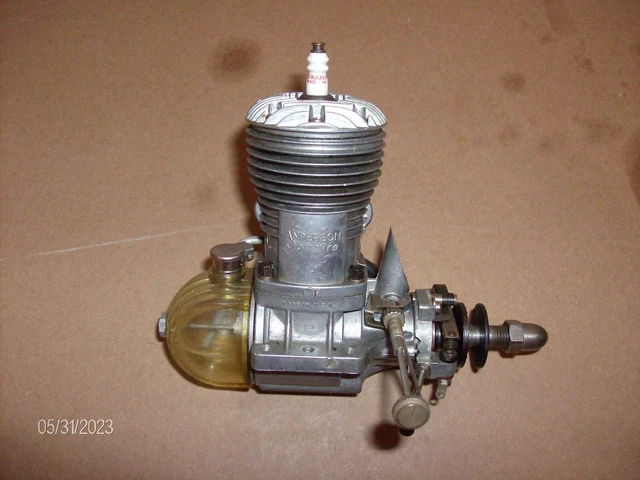 unused Anderson Spitfire Spark Ignition Model Engine Control Line Free Flight