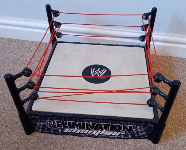 WWE ELIMINATION CHAMBER Wrestling Ring Spring Loaded Mat, Mattel 2010 £15.00 PicClick UK