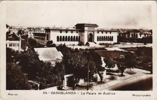 CPA AK MAROC CASABLANCA Le Palais de Justice Flandrin (37615)