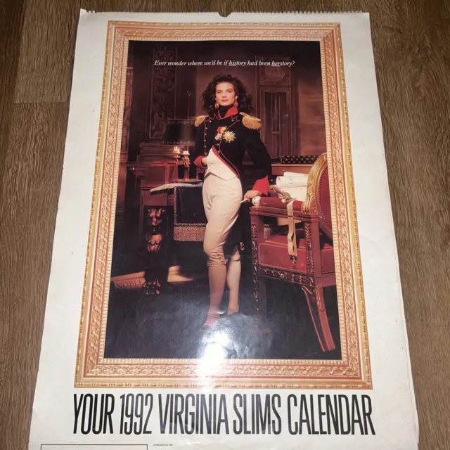 Virginia Slims Calendar Poster 1992