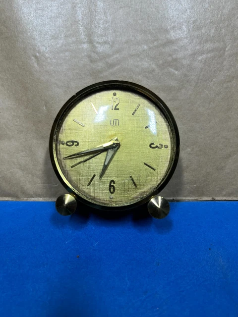 Plateau/chargeur Indien Ancien En Laiton - Décor Feuilles Bleu Et Rouge - 31 Cm - Vintage