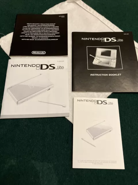 Nintendo DS Lite Manuals and Documents from Original Console