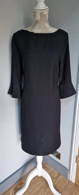 DEBENHAMS COLLECTION LITTLE Black Dress Smart Nwot 16 12.00