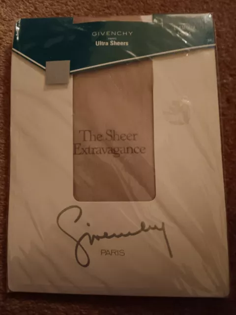 Vintage Givenchy Paris Pantyhose Ultra Sheer L'Amour Size Mids Brand New