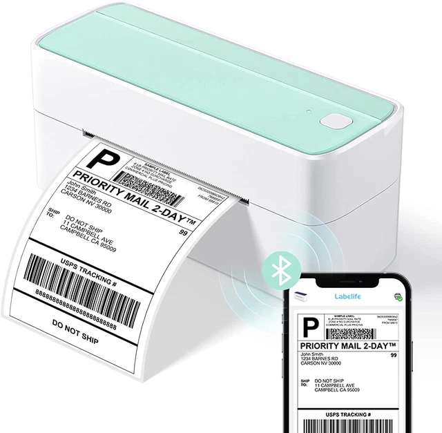 PHOMEMO BLUETOOTH THERMAL Shipping Label Printer Wireless 4x6 Phone PC