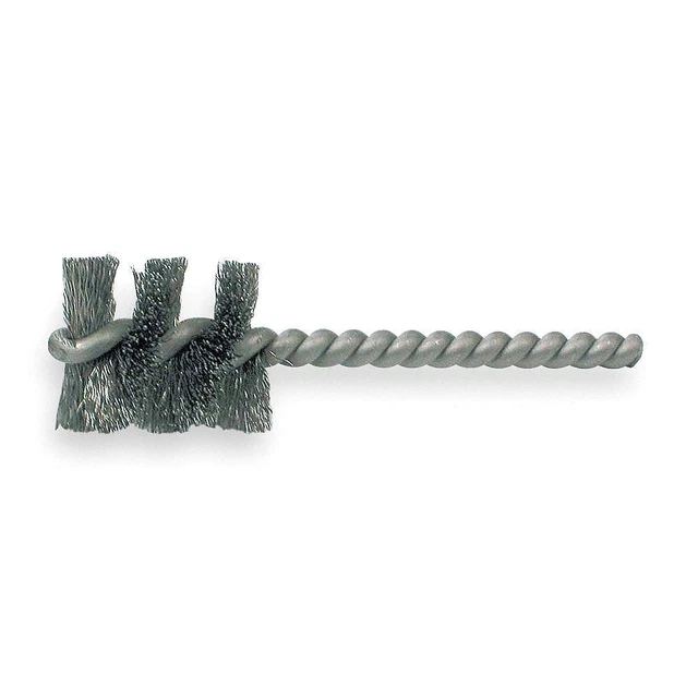 WEILER 91036 Single Spiral Tube Brush,Power,1"dia.