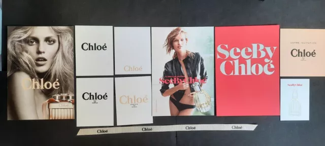 CHLOE lot de cartes à parfumer