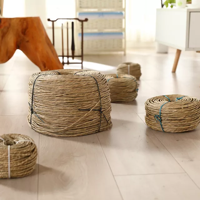 5M Straw Twine Single/Double Strand Rope Rattan Cane Webbing Ribbon Chair Repair