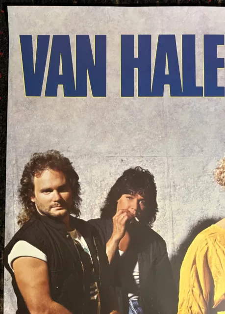 VAN HALEN 5150 record store 23x35 promo poster 1986 Sammy Hagar EDWARD 2