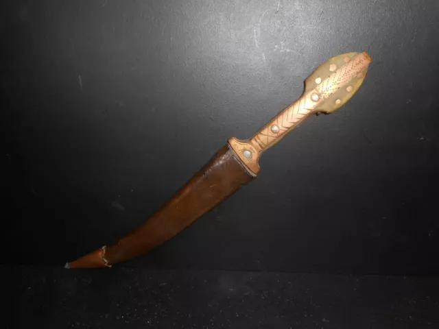 Old Koummya Type Tuareg Knife, Unusual Manufacturing, African Dagger