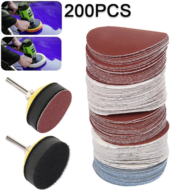 Sanding Pads Hand 303pcs Sanding Discs 2 Inch * Sanding Pads 80-3000 Grit Sanding Paper Flocked Sanding Sheet Polishing Sandpaper For Metal * * Change Sanding Sheets 80-3000 Grit Sanding Paper Set Wet Sanding Paper