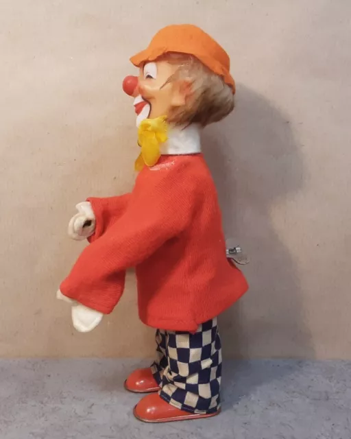 Vintage BLECHSPIELZEUG, CLOWN, MECHANISCH, AUFZIEHFIGUR, MAX CARL, 70er JAHRE 2