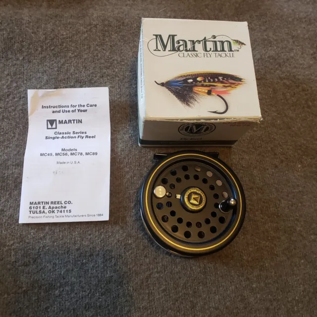 VINTAGE MARTIN CLASSIC MC78 fly reel and spare spool,with box and manual.  $49.99 - PicClick