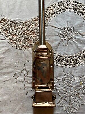 One Reclaimed Antique Brass French Victorian Door Bolt Lock Furniture (EBZ220) 3