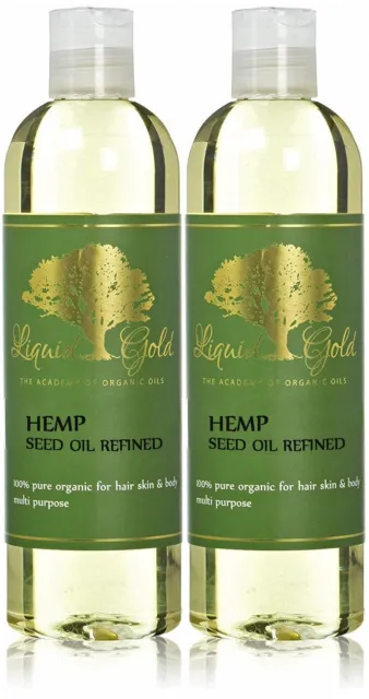 Premium Liquid Gold Hemp Seed Oil Refined Pure & Organic Skin Hair Nails Health