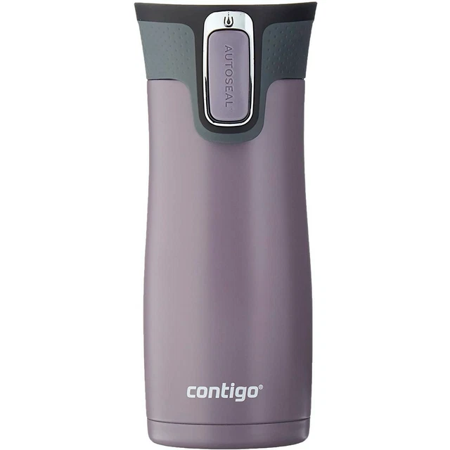 Contigo 2-Pack West Loop Stainless Steel Travel Mug, 16 oz - Earl Grey/Dark Plum 2