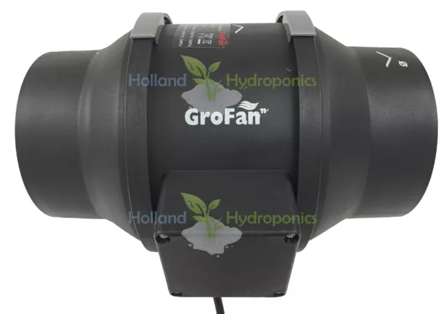 2x 6 INCH GROFAN Hydroponics 2 Speed Mixed Flow Inline Ventilation Grow Room Fan 3