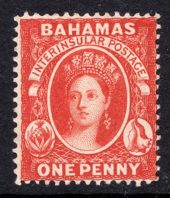 Bahamas 1882 Crown CA Mint 1d  p14 SG 42 cv £475 F/VF