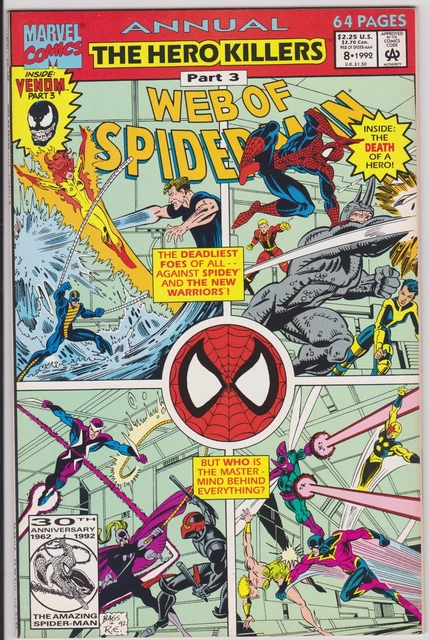 Web of Spider-Man Annual Issue #8 Comic. Direct. Tom Brevoort. Marvel 1992