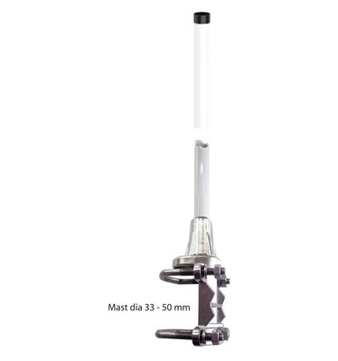 Banten Antenna VHF 136-150 MHz Omnidirettiva con Staffone INOX da palo 