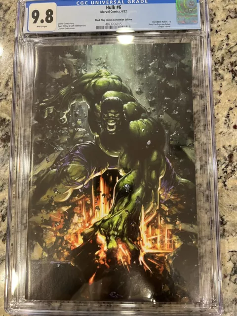 Hulk #6 Clayton Crain | CGC 9.8 | Megacon Exclusive Virgin Variant | First Titan